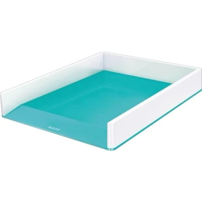 Imagen de Leitz Bandeja de sobremesa WOW con combinación dual color, Blnaco/Turquesa
