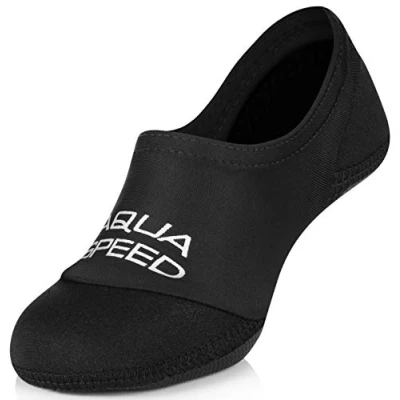 Imagen de Aqua Speed Neo Socks Calcetines para Niños de Neopreno Hijos Suela Antideslizante Elásticos Fácil Negro Tamaño: 42/43