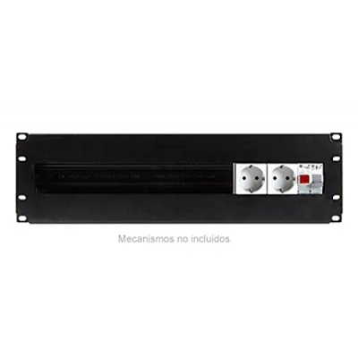 Imagen de FONESTAR 24 Tapa con 2 enchufes para Rack FRP 34RMC
