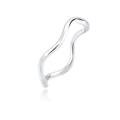 Imagen de Elli WAVE Anillo silvercoloured, Mujer, Talla: 54, Silver coloured