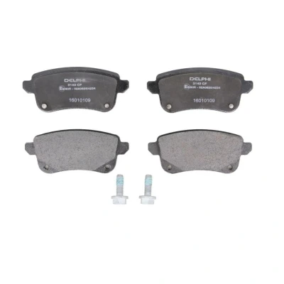 Imagen de DELPHI LP3140 Juego de pastillas freno no preparado para indicador desgaste Chapa antichirridos con accesorios RENAULT: GRAND SCENIC 3, 3