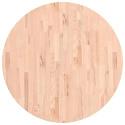 Imagen de vidaXL Tablero Redondo de Madera Maciza Haya Ø90x1,5 cm