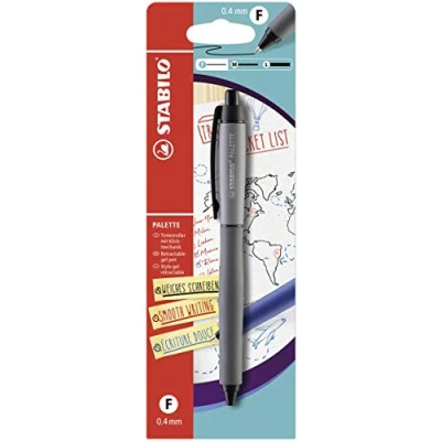 Imagen de Roller tinta gel retráctil STABILO PALETTE Pack con 1 unidad color negro