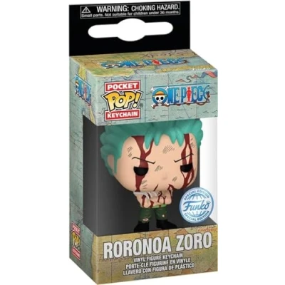Imagen de Funko Pop! Keychain: OP Roronoa Zoro One Piece Minifigura de Vinilo Coleccionable Llavero Original Relleno Calcetines Idea Regalo Mercancia Oficial Anime Fans