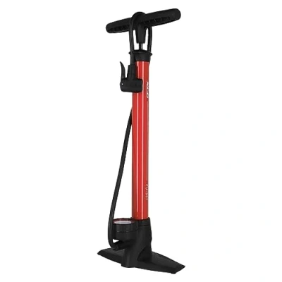 Imagen de XLC Luftpumpe Und Standpumpe Delta Pu s04 Material de Bicicleta, Unisex Adulto, Rojo Rojo, 22x3x3cm