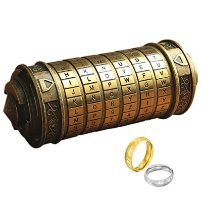 Imagen de Da Vinci Code Mini Cryptex For Christmas Valentine&#039;s Day Most Interesting Birthday Gifts Boyfriend and Girlfriend Brain Teaser Lock Puzzles