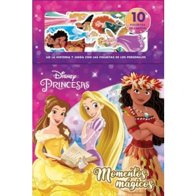 Imagen de Princesas. Momentos mágicos: Libro con 10 figuritas de cartón (Disney. Princesas)