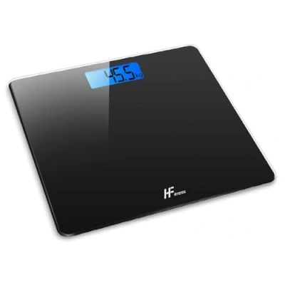 Imagen de Báscula de baño digital electrónica, plataforma 28x28 cm, capacidad 180KG, pantalla retroiluminada, control peso