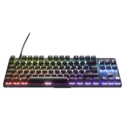 Imagen de SteelSeries Apex 9 TKL Teclado Mecánico de Gaming Interruptores ópticos Accionamiento 2 puntos Factor forma compacto Esports intercambiables francés (AZERTY)