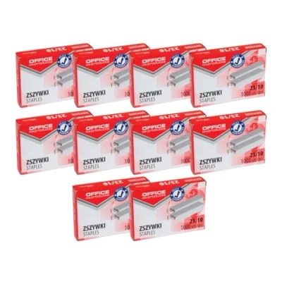 Imagen de Office Products 18072339 19 Grapas 23/10 plateado/10.000 piezas (10 x 1000 piezas) manuales estándar/grapas/clips de papel/galvanizadas