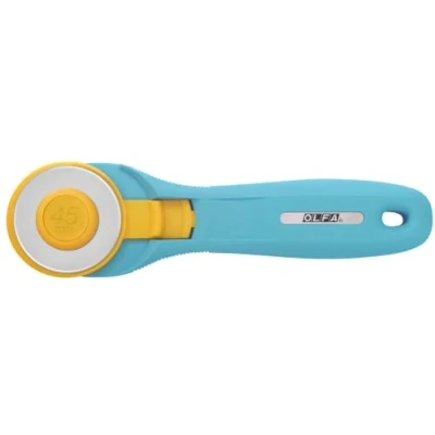 Imagen de Olfa Quick Change Rotary Cutter Cortador Giratorio de Cambio rápido, Turquesa, Azul