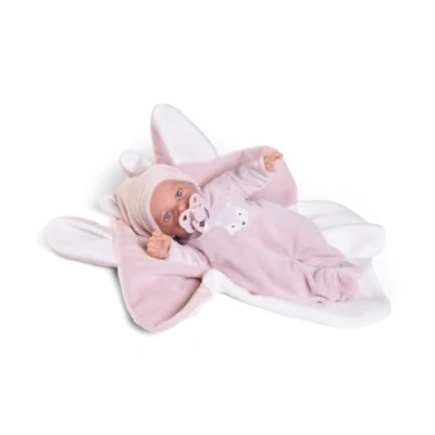 Imagen de Muñecas Antonio Juan Petit Blandito con Mantita Zorrito Cuerpo de Tela 27 cm Ref. 12439 Colección 2024