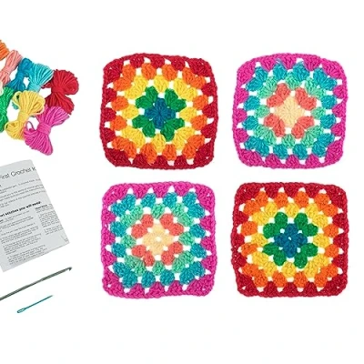 Imagen de Trimits Kit My First, ganchillo, cuadrados de abuela