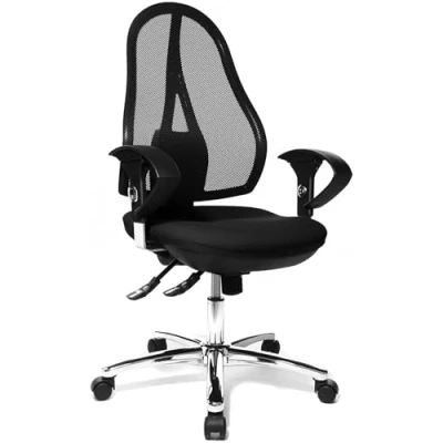 Imagen de Topstar OP290UG20 Open Point SY Deluxe Silla giratoria para oficina (incluye brazos), color negro