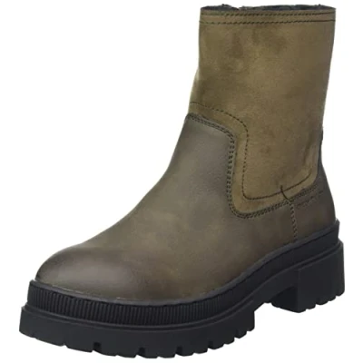 Imagen de TOM TAILOR 4294906, Botas Cortas al Tobillo Mujer, Caqui, 39 EU