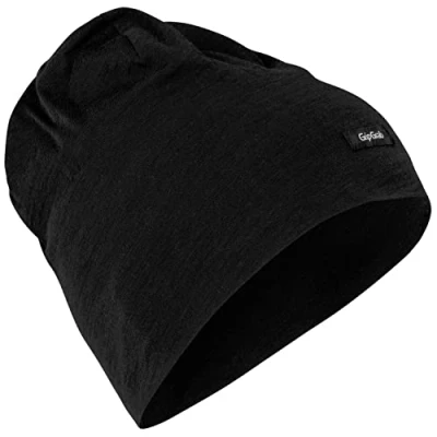 Imagen de GripGrab Gorro Sotocasco de Ciclismo Lightweight Lana Merina 50% Invierno Bicicleta MTB Carretera Térmico Transpirable Calentadores Babeza, Unisex Adult, Negro, L
