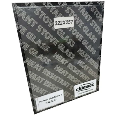 Imagen de Chimsoc Stovax Stockton 7 Cristal de repuesto para estufa (322 mm x 257 mm, rectangular)