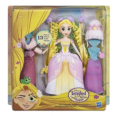 Imagen de Enredados Muñeca Rapunzel Pack Colección de Peinados Disney (Hasbro C1751EU4), Color/Modelo Surtido