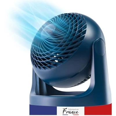 Imagen de Iris Ohyama Woozoo, 23m², Ventilador de mesa, Azul, 3 velocidades, Silencioso, Potente,Escritorio, Portátil, Sobremesa, Table Fan, Ventoinha para casa, a oficina, PCF HE18