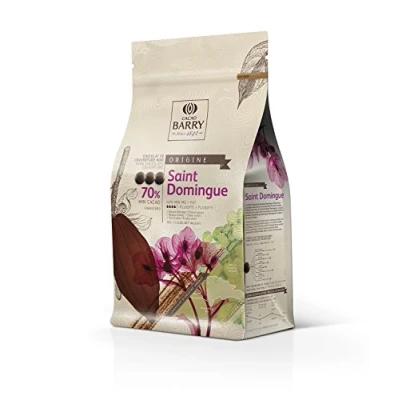 Imagen de Cacao Barry Origine 70% Saint Domingue Chocolate Negro Cobertura (pistoles) 1kg