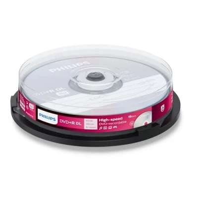 Imagen de Philips Dvd+r Dr8s8b10f 10 Dvd+rw Vírgenes