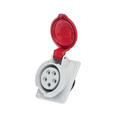Imagen de IDE 03303 Bases Empotrar Inclinadas Baja Tensión, Código hora 6, IP44 16A 3P+N+T 200/350 240/415V