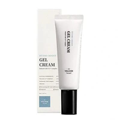 Imagen de VILLAGE 11 FACTORY Crema en Gel Hydro Boost (50ml) Ácido Hialurónico, Extracto de Manzanilla, Alantoína, Hidratante y Calmante (Hydro Cream)