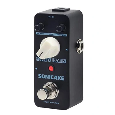 Imagen de SONICAKE Delay Pedal de efectos guitarra Echo Rain Estilo analógico Híbrido Digital