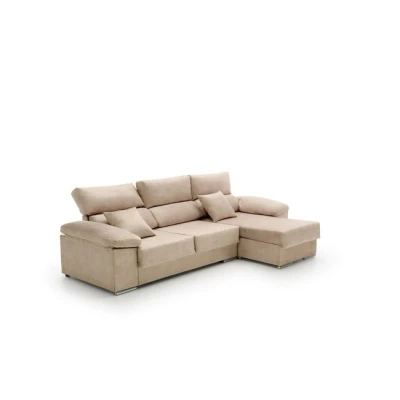 Imagen de Velare Sofa Chaise Longue Reclinable Beatrice Beige Derecha
