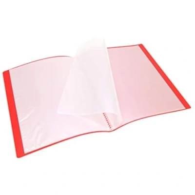 Imagen de WAYTEX 931402 Funda protectora para documentos (A4, 40 vistas, 20 fundas de poliuretano, color rojo