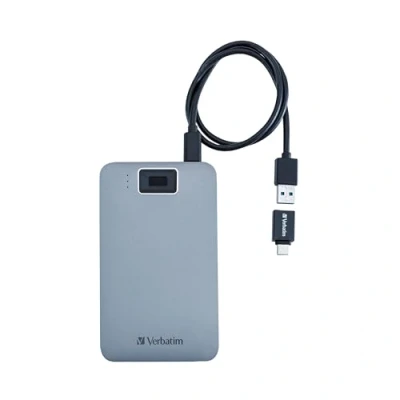 Imagen de Verbatim HDD 2.5&quot; 1TB USB 3.2/USB C, Executive Fingerprint