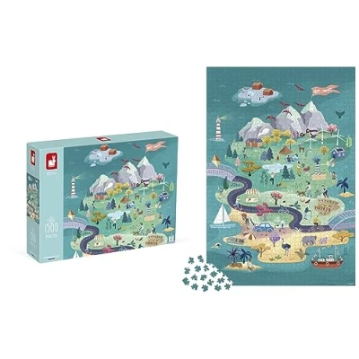 Imagen de Janod Puzzle 1500 Piezas Evasión Adulto, Adolescente y Niño Hecho en Europa con Certificado FSC A partir de 10 Años, J02514