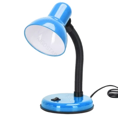 Imagen de Aigostar Lámpara de Escritorio Retro， Flexo Led sin Bombilla， mesa Compatible con Bombillas Modelo E27， Máx 240V， Lampara Lectura para Leer， Trabajar， Estudiar，Azul