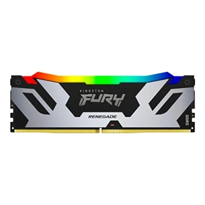 Imagen de Kingston FURY Renegade Negro RGB XMP 32GB 6400MT/s DDR5 CL32 DIMM Memoria gamer para Ordenadores de sobremesa KF564C32RSA 32