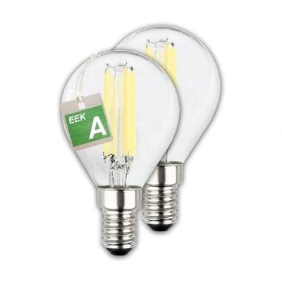 Imagen de Briloner Bombilla LED gota E14 2,5W clara 3000K 525lm EEC A 2er