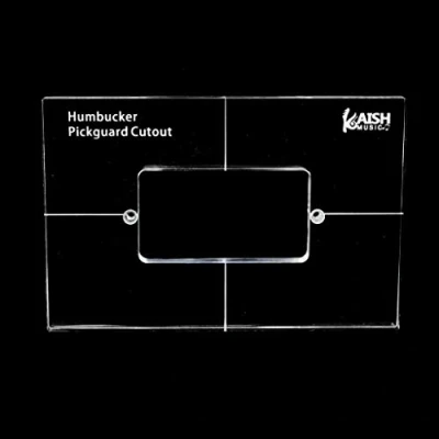 Imagen de Dopro Plantillas de recogida acrílico Humbucker Pickup Routing Plantilla para Pickguard Rout