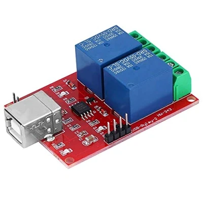 Imagen de Módulo de Relé Interruptor Control USB 2 Canales 5V Inteligente Computadora PC(5V Switch)