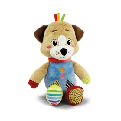 Imagen de Clementoni Baby Pete El Cachorro Perro Blandito De Peluche Supersuave Recièn Nacidos Estimulaciòn Multisensoriàl Desarrollo Percepción Tactil, Juguete Bebé 0 36 Meses, 17905