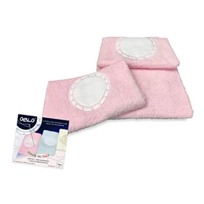 Imagen de Tex family Juego de toallas rizo tela Aida para bordar punto cruz 1 + con OBLÓ cara y invitados, saco Washy, color rosa