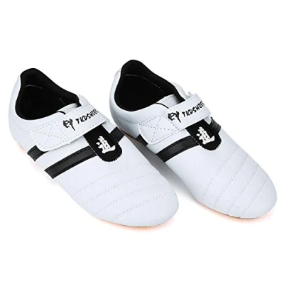Imagen de Zapatillas de Taekwondo, Artes Marciales Entrenamiento Boxeo Karate Kung Fu Tai Chi Zapatos Rayas reemplazo para Hombres Mujeres Niños