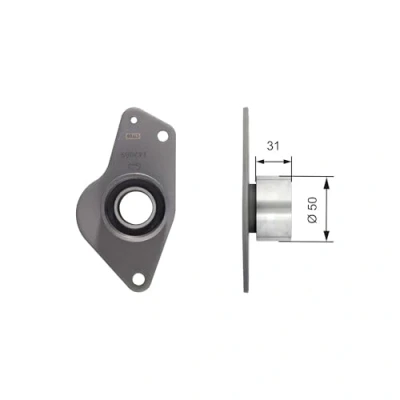 Imagen de GATES FleetRunner Micro V Stretch Fit T42089 Polea inversión/guía, correa distribución RENAULT: Kangoo I Express, CLIO 2, 1