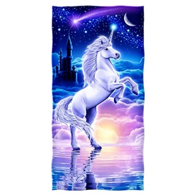 Imagen de YISUMEI Toalla de ducha/playa Unicornio 70 cm x 140