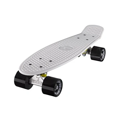 Imagen de Ridge Original 22&quot; Cruiser Skateboard, Unisex, Blanco/Negro (Blanc/Noir), 55 cm
