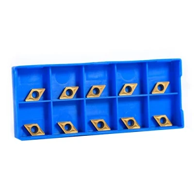 Imagen de insertos de torneado carburo, puntas carburo CNC 10 piezas Herramienta torno con cuchilla caja, 0.5 x 0.29 0.10 pulgadas,