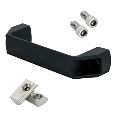 Imagen de SCHMIDT systemprofile 4 x Tirador de puerta plástico negro Nut 8 138 25 40 mm