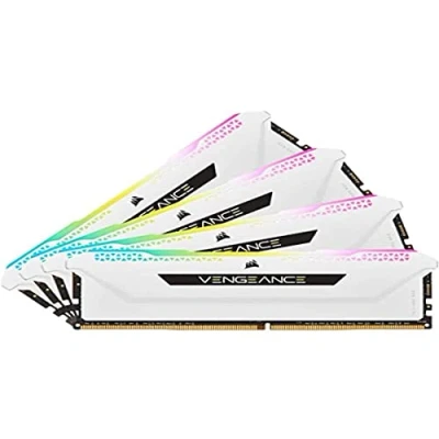 Imagen de Corsair Vengeance RGB Pro SL 64GB (4x16GB) DDR4 3200 (PC4 25600) C16 1.35V Memoria Interna Blanca
