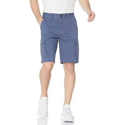 Imagen de Amazon Essentials Pantalón corto cargo de corte clásico (disponible en tallas grandes y largos especiales) Hombre, Añil, 40W