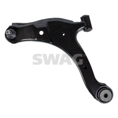 Imagen de SWAG 14 94 1052 Barra oscilante, suspensión de ruedas con apoyo Eje delantero, izquierda, debajo Brazo oscilante transversal Chapa acero