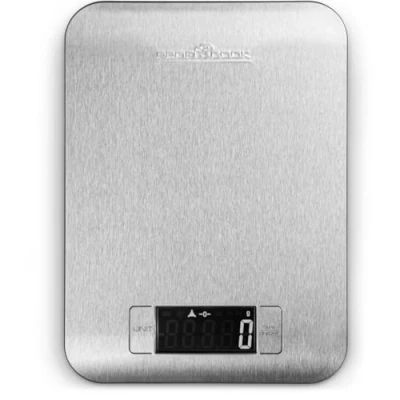 Imagen de ProfiCook PC KW 1061 Báscula de Cocina Digital, 5Kg Pasos 1g, función Tara, Acero Inoxidable, Plateado, 16,5 x 1,5 22 cm