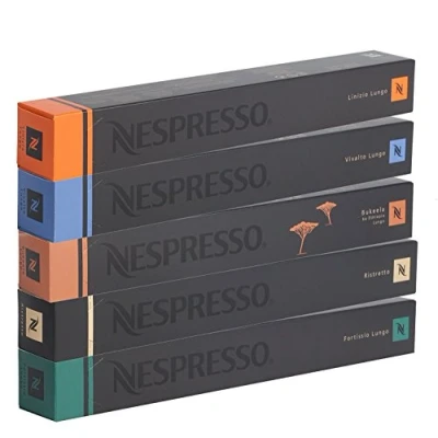 Imagen de 50 Nespresso Coffee Capsules Lungos and Ristretto Mix